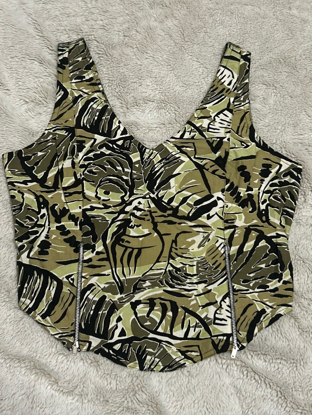 Vintage 80s Plain Jane Crop Top